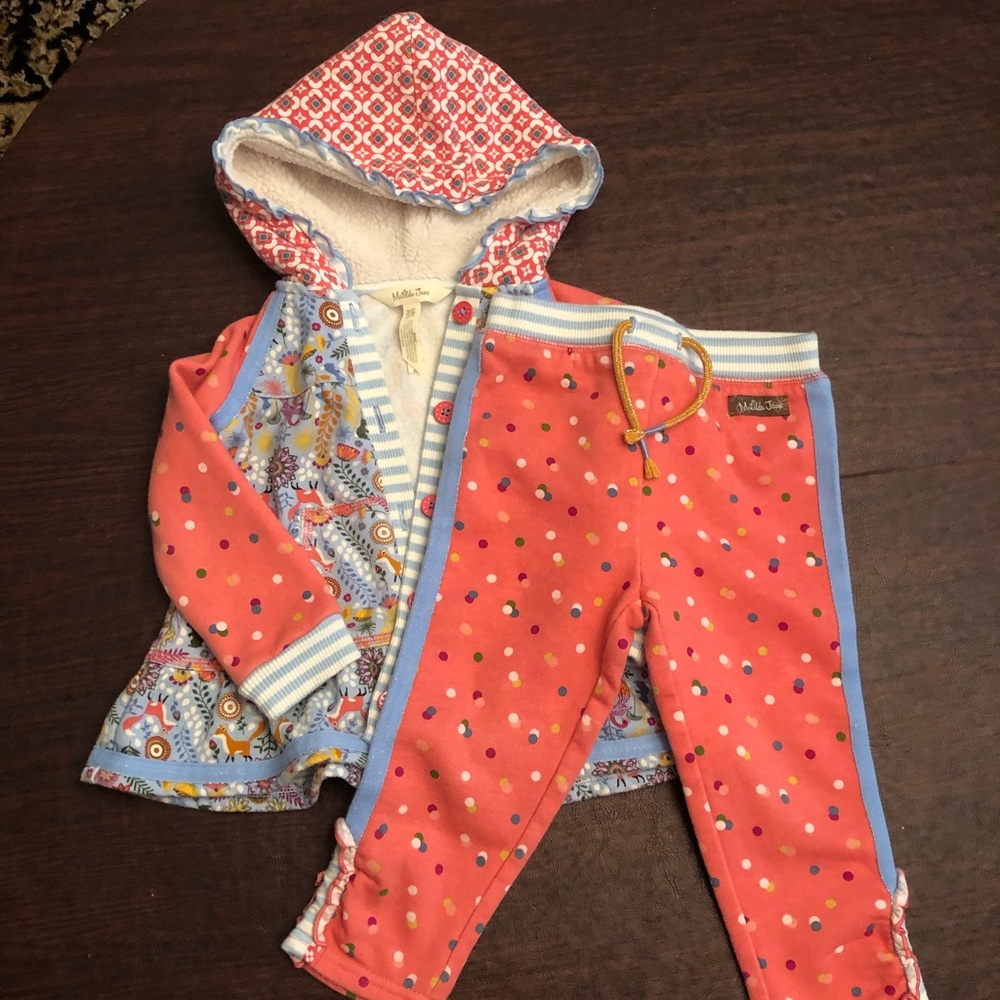 Matilda Jane, Hooded Jacket and Sweatpants Set.